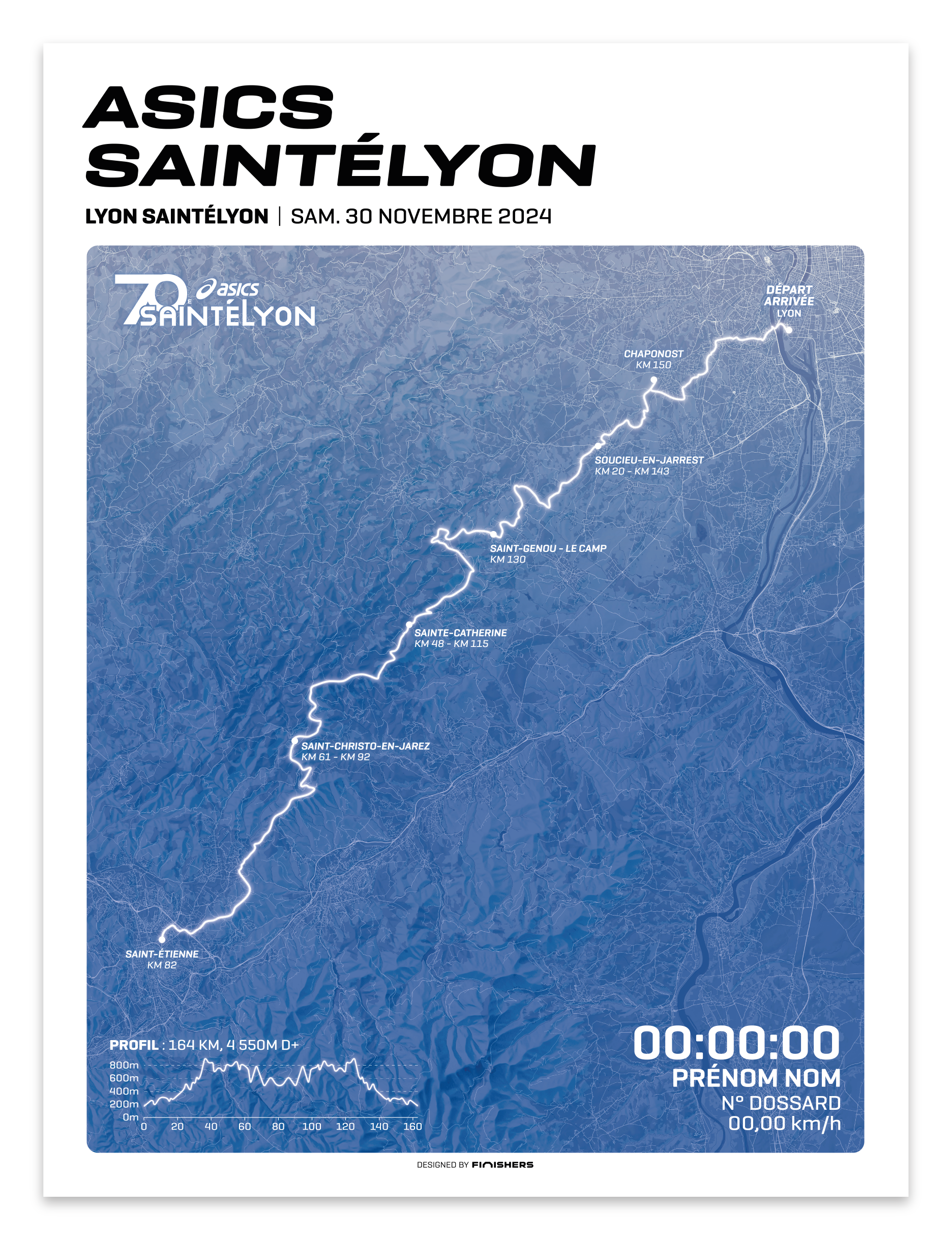 Affiche Officielle - Asics SaintéLyon 2024
