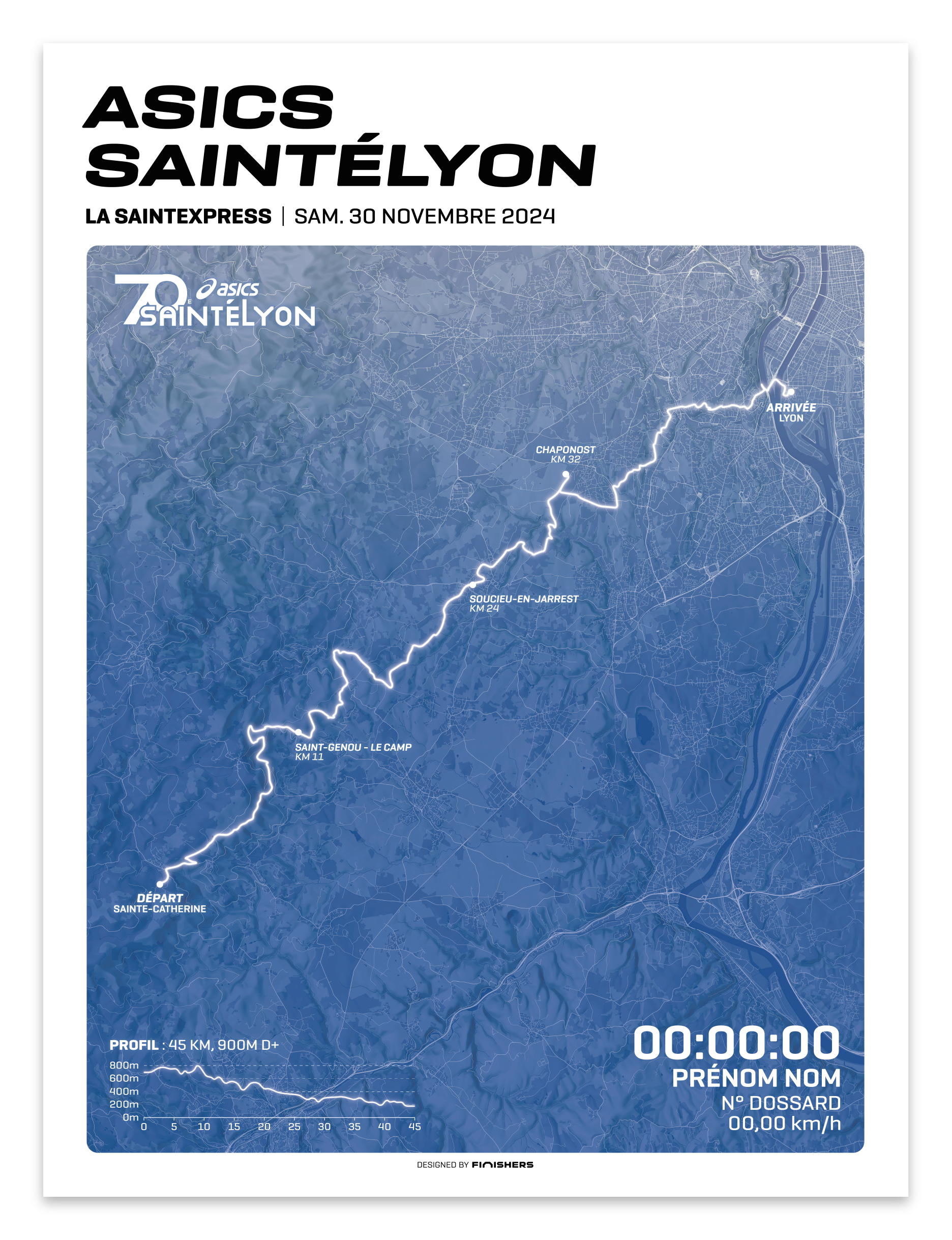 Affiche Officielle - Asics SaintéLyon 2024