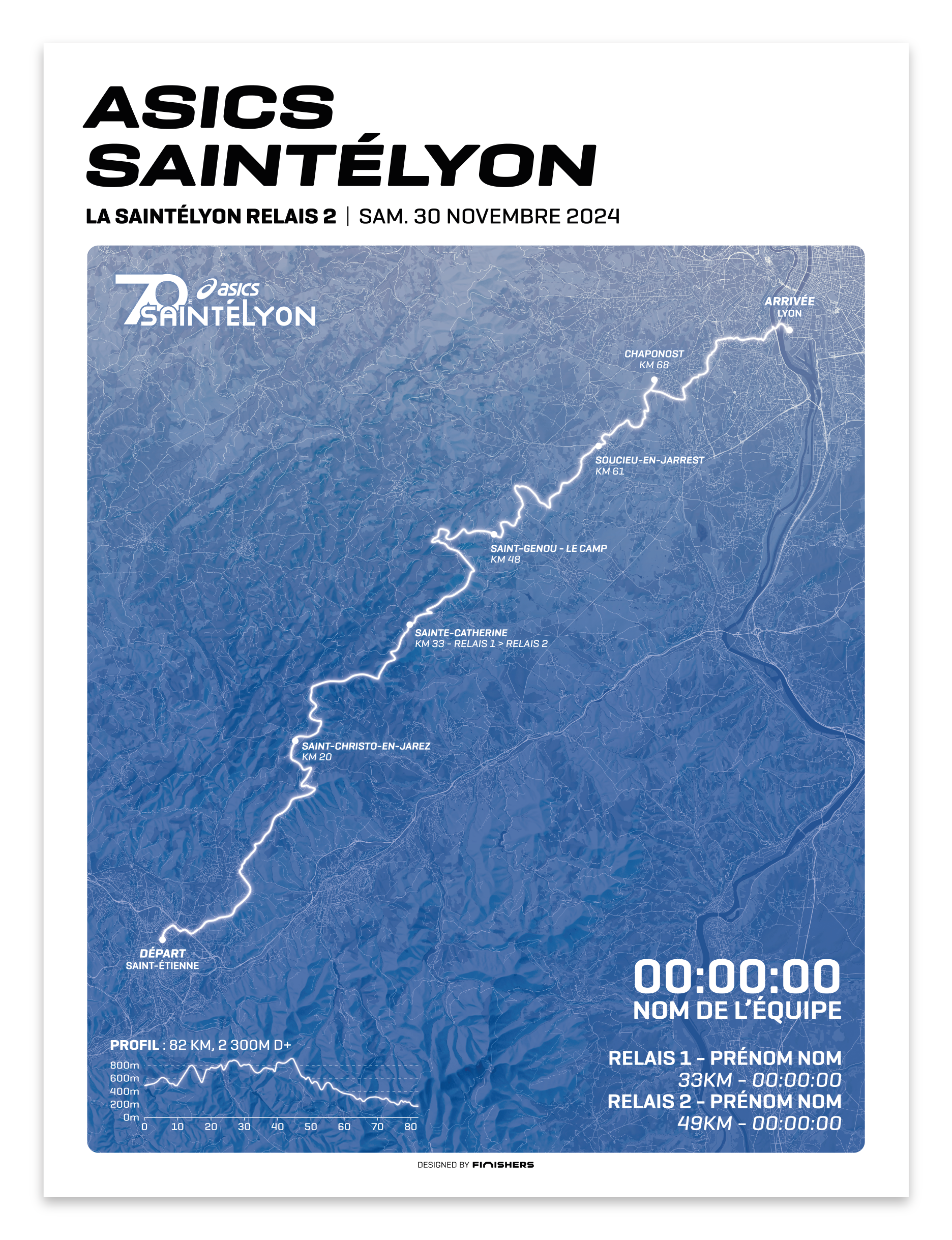 Affiche Officielle - Asics SaintéLyon 2024