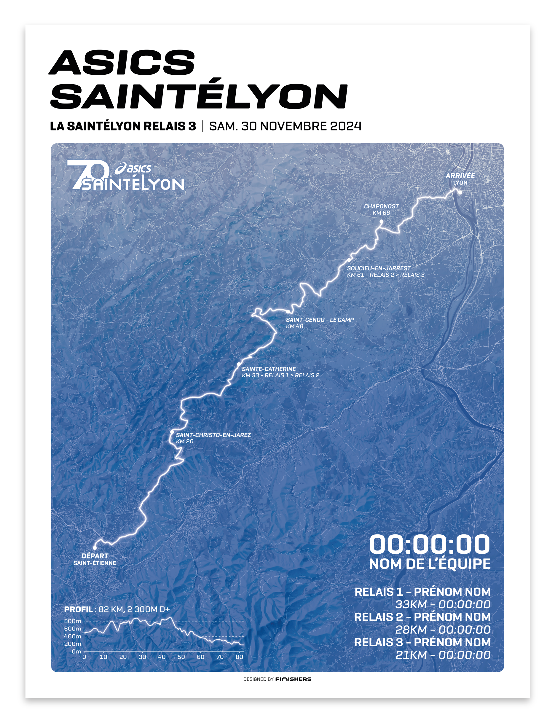 Affiche Officielle - Asics SaintéLyon 2024