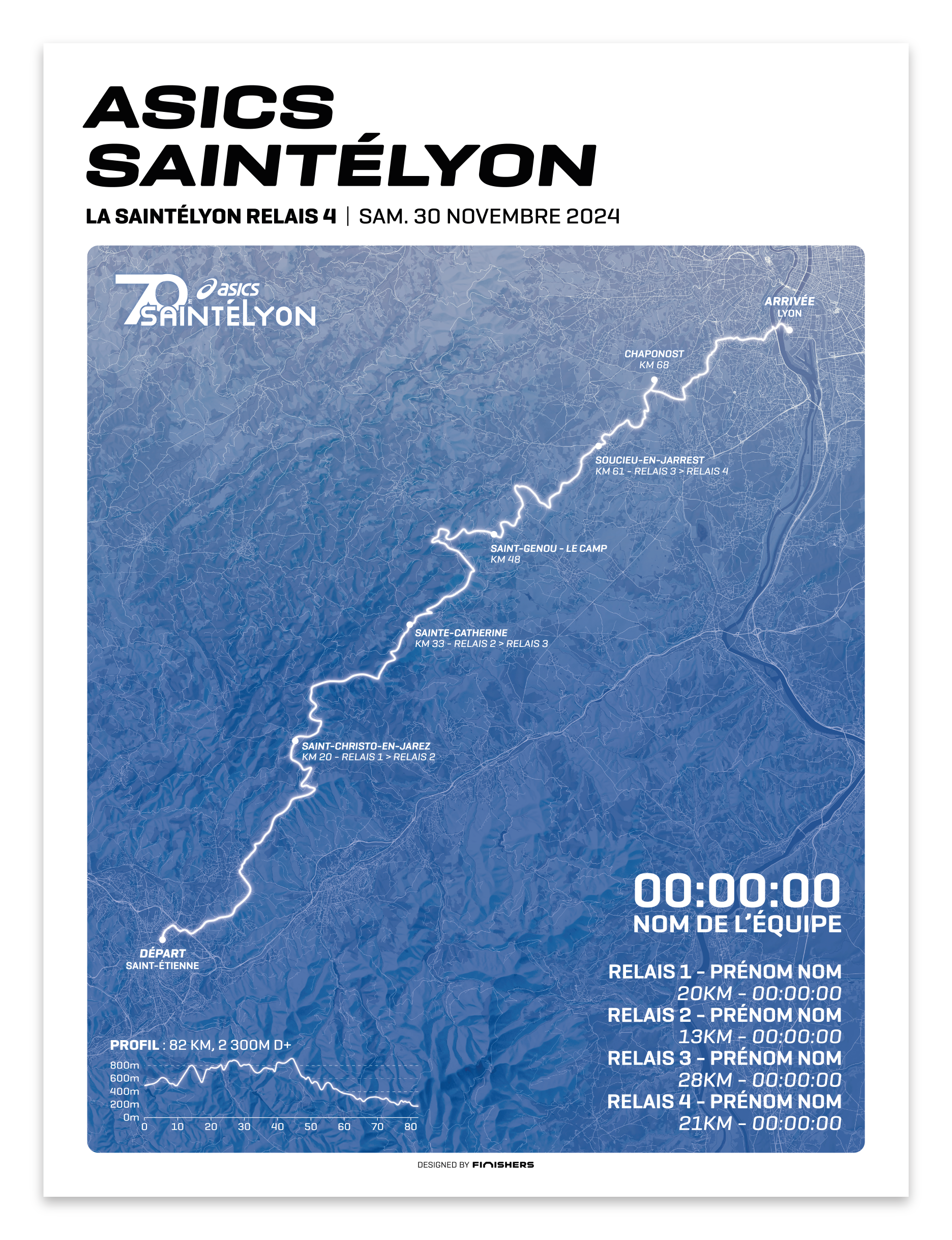 Affiche Officielle - Asics SaintéLyon 2024