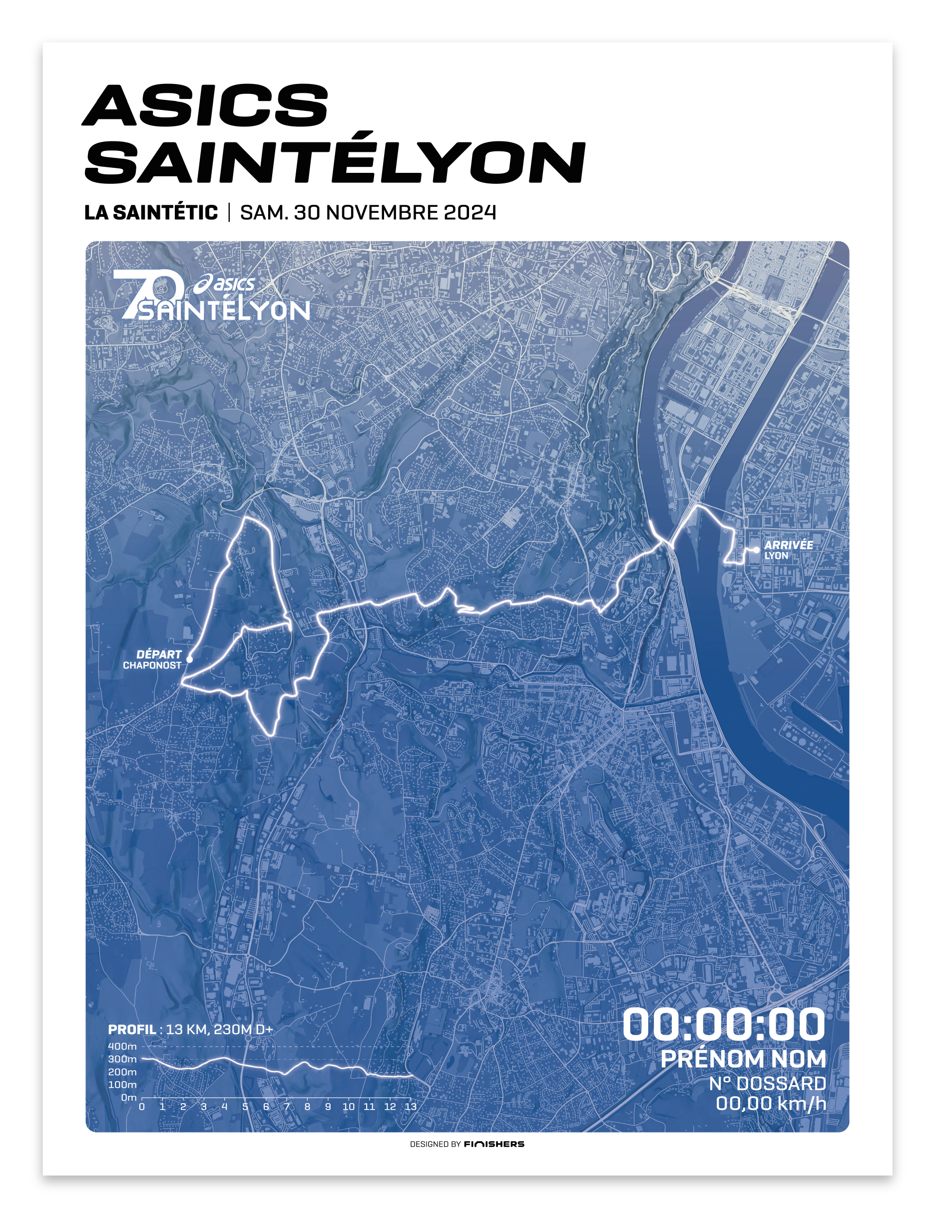 Affiche Officielle - Asics SaintéLyon 2024
