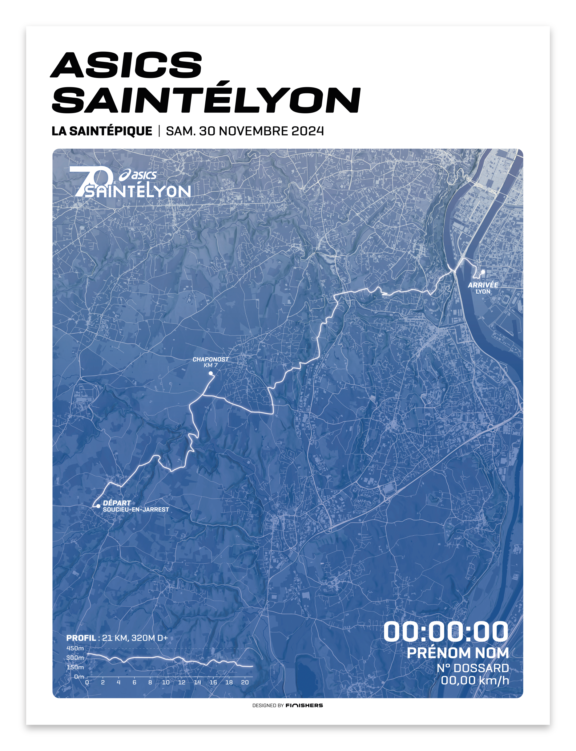 Affiche Officielle - Asics SaintéLyon 2024