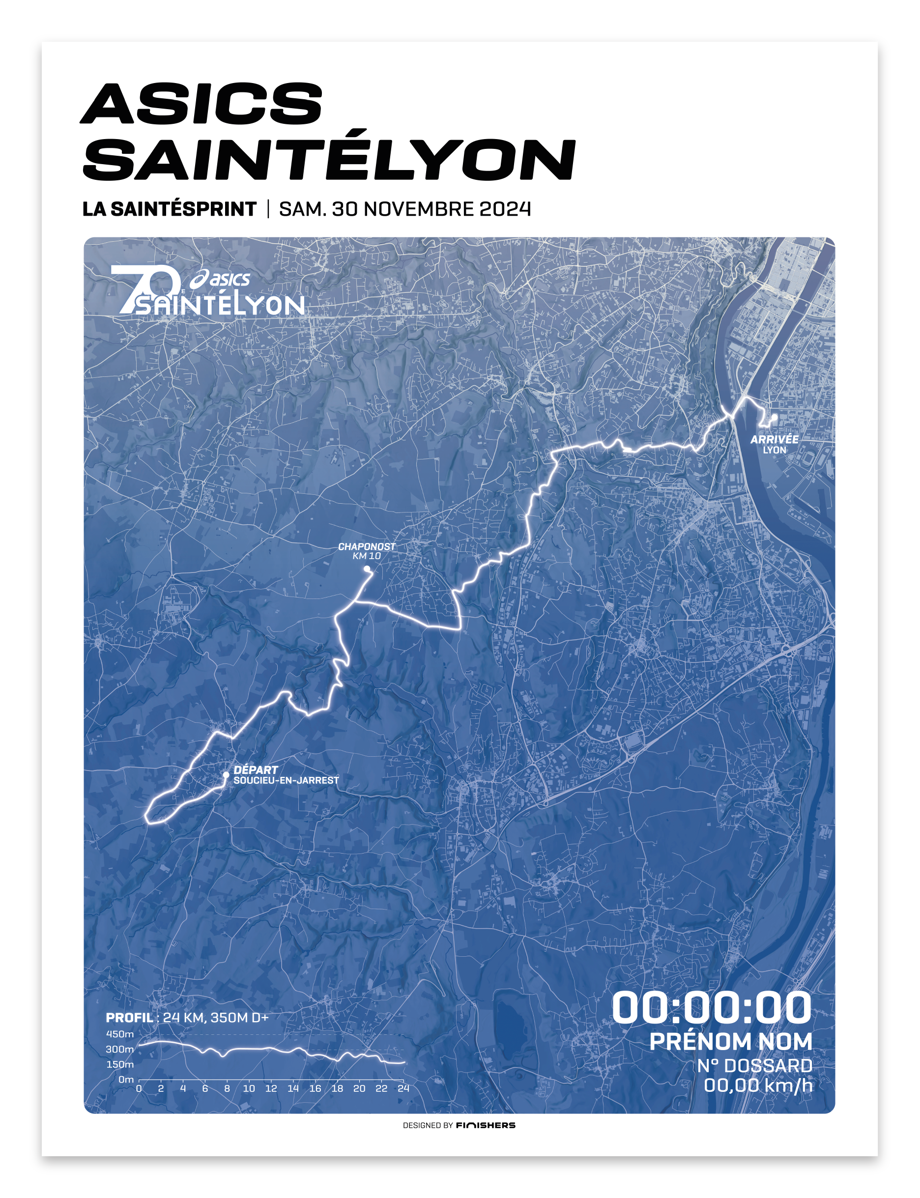 Affiche Officielle - Asics SaintéLyon 2024