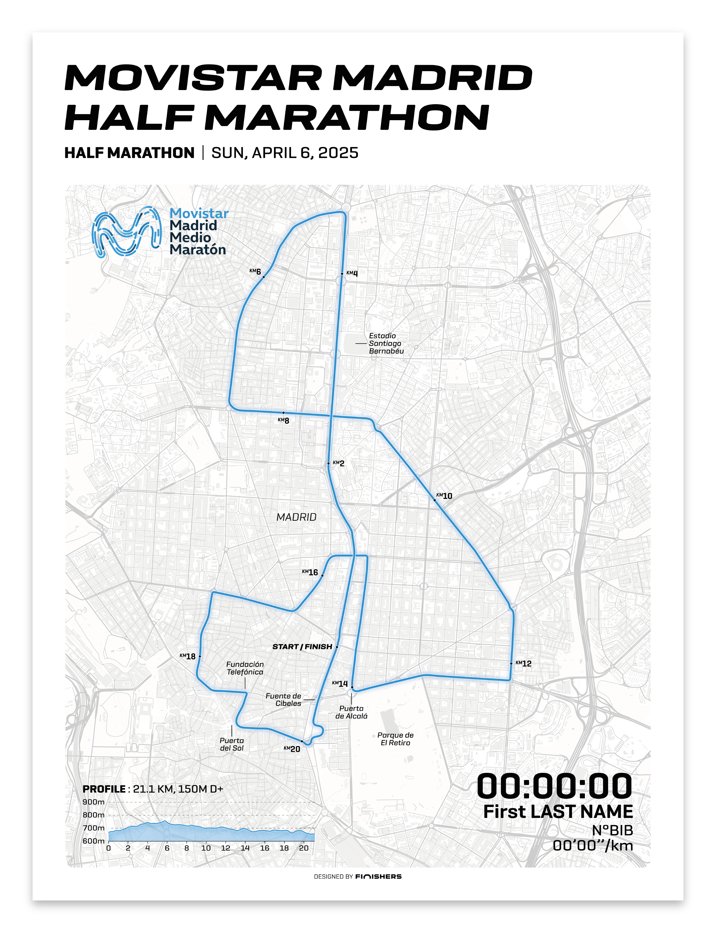 Affiche Officielle - Movistar Semi-Marathon de Madrid 2025