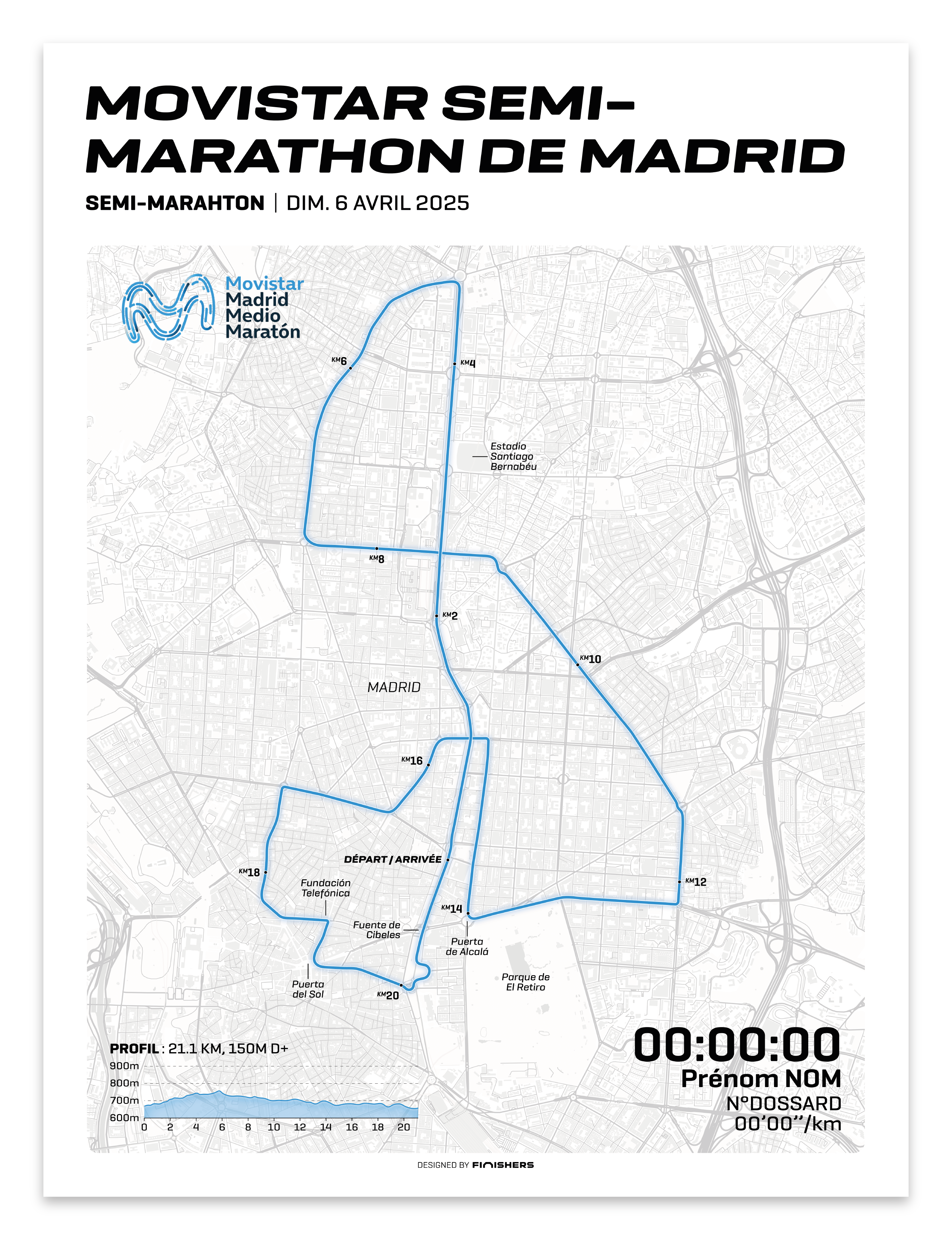 Affiche Officielle - Movistar Semi-Marathon de Madrid 2025
