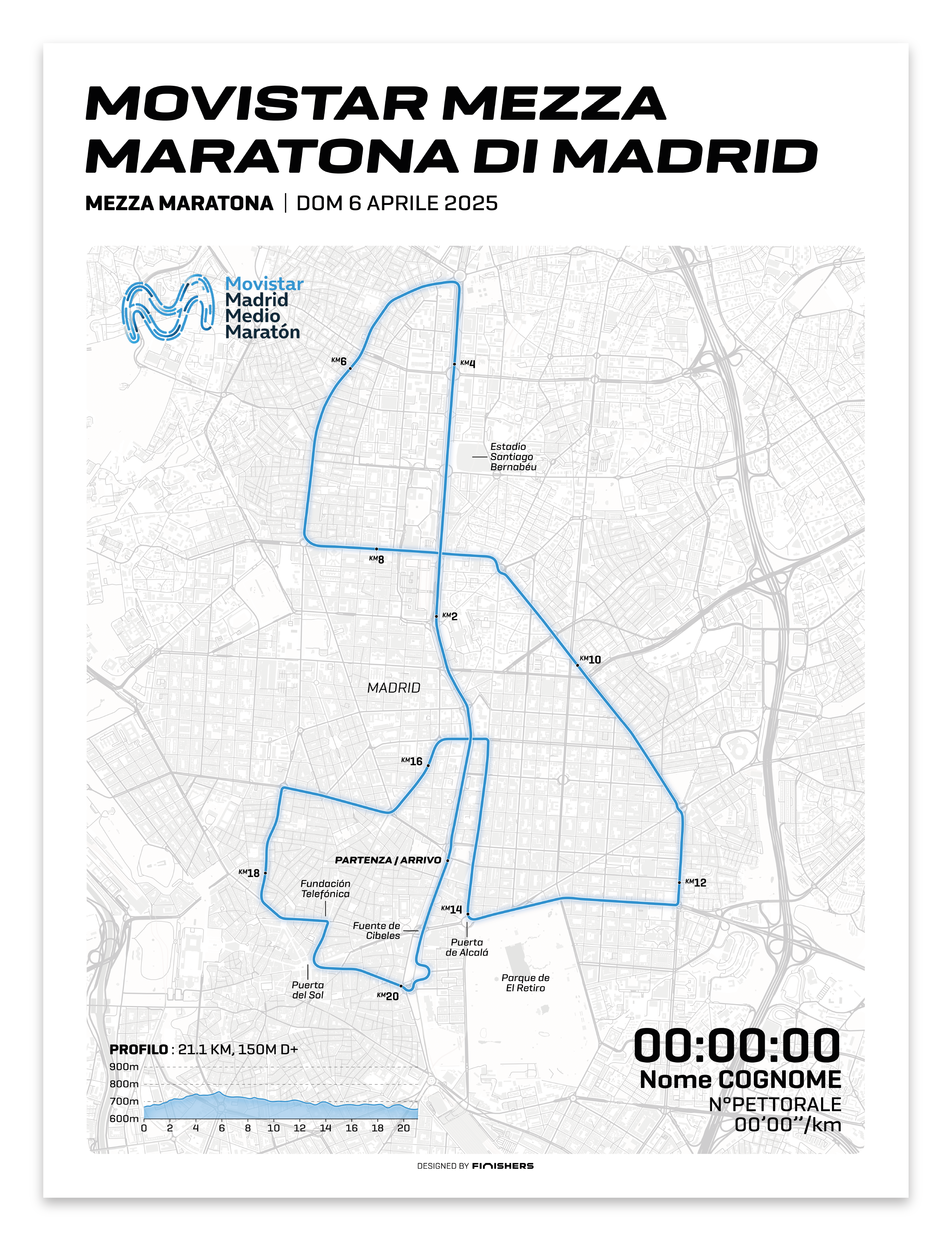 Affiche Officielle - Movistar Semi-Marathon de Madrid 2025