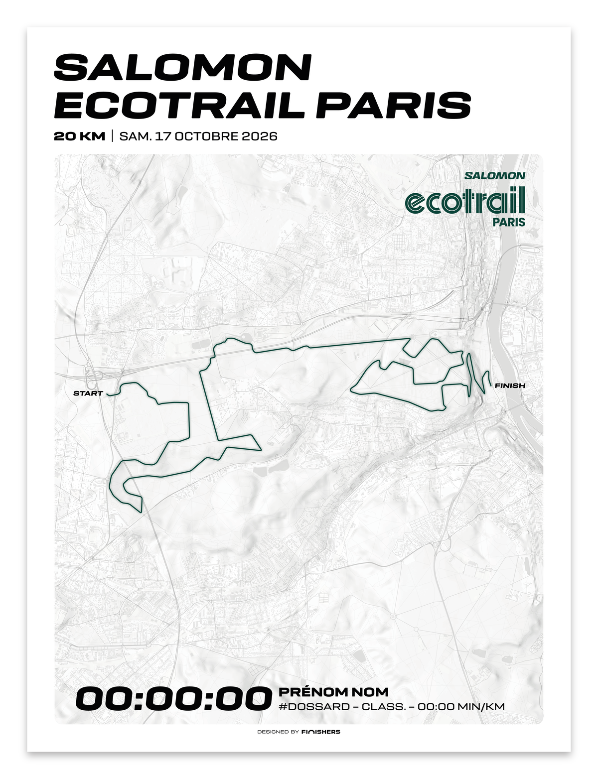 Affiche Officielle - Salomon EcoTrail Paris 2026