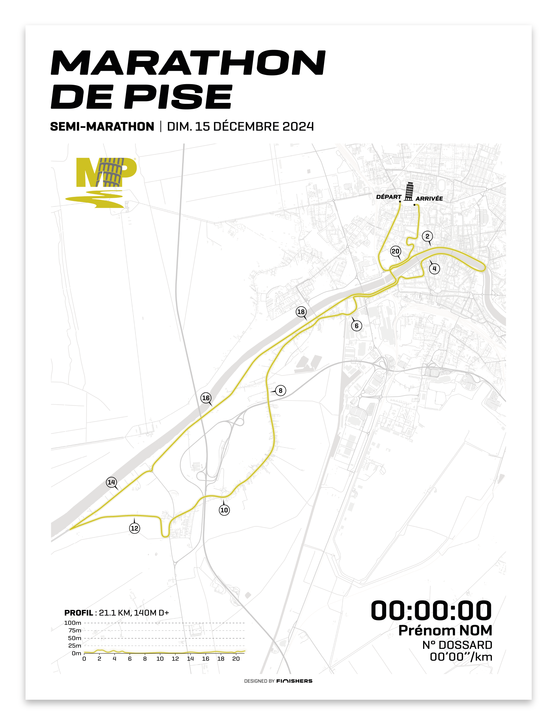 Official Poster - Pisa Marathon