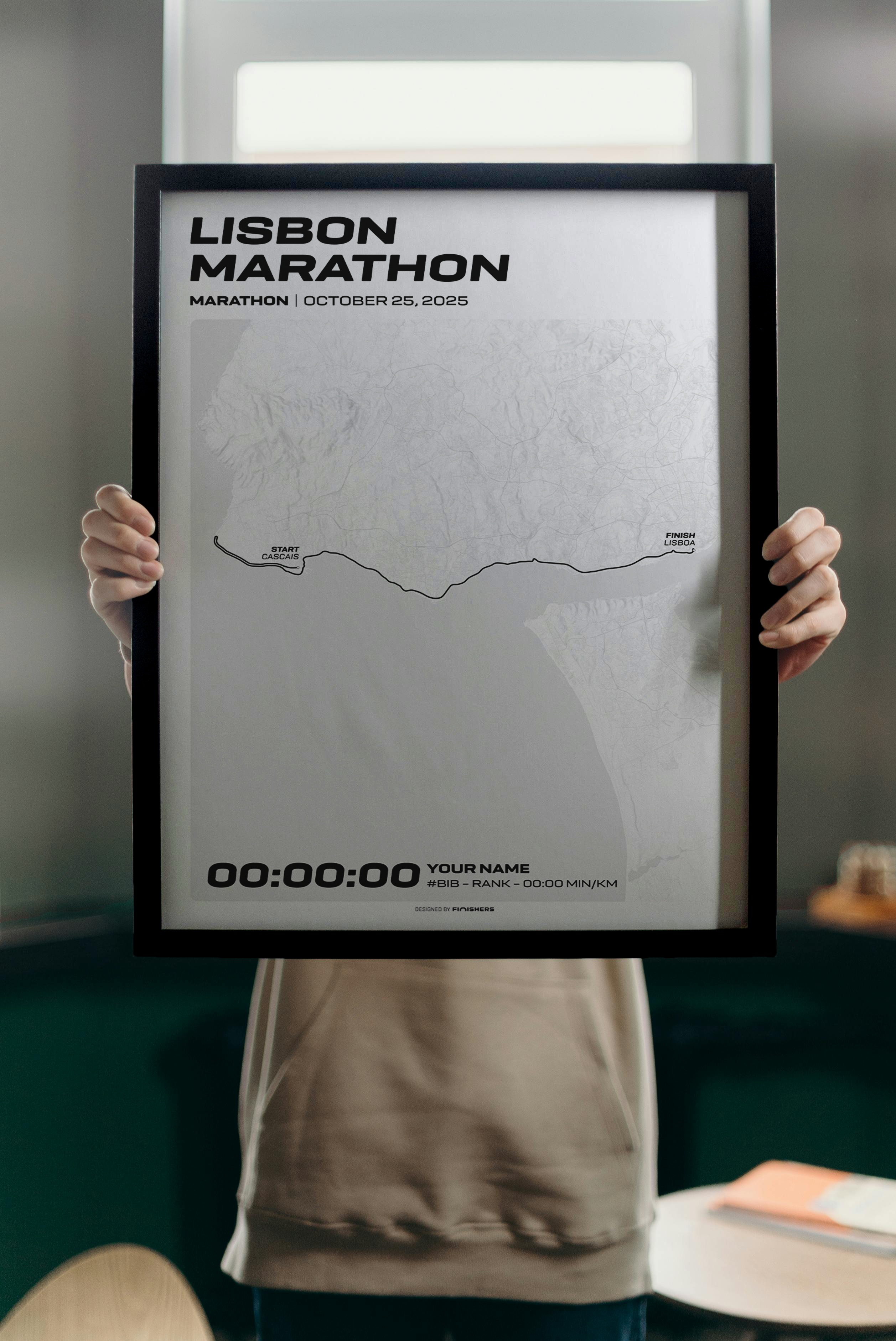 Affiche Personnalisée - Marathon de Lisbonne 2025