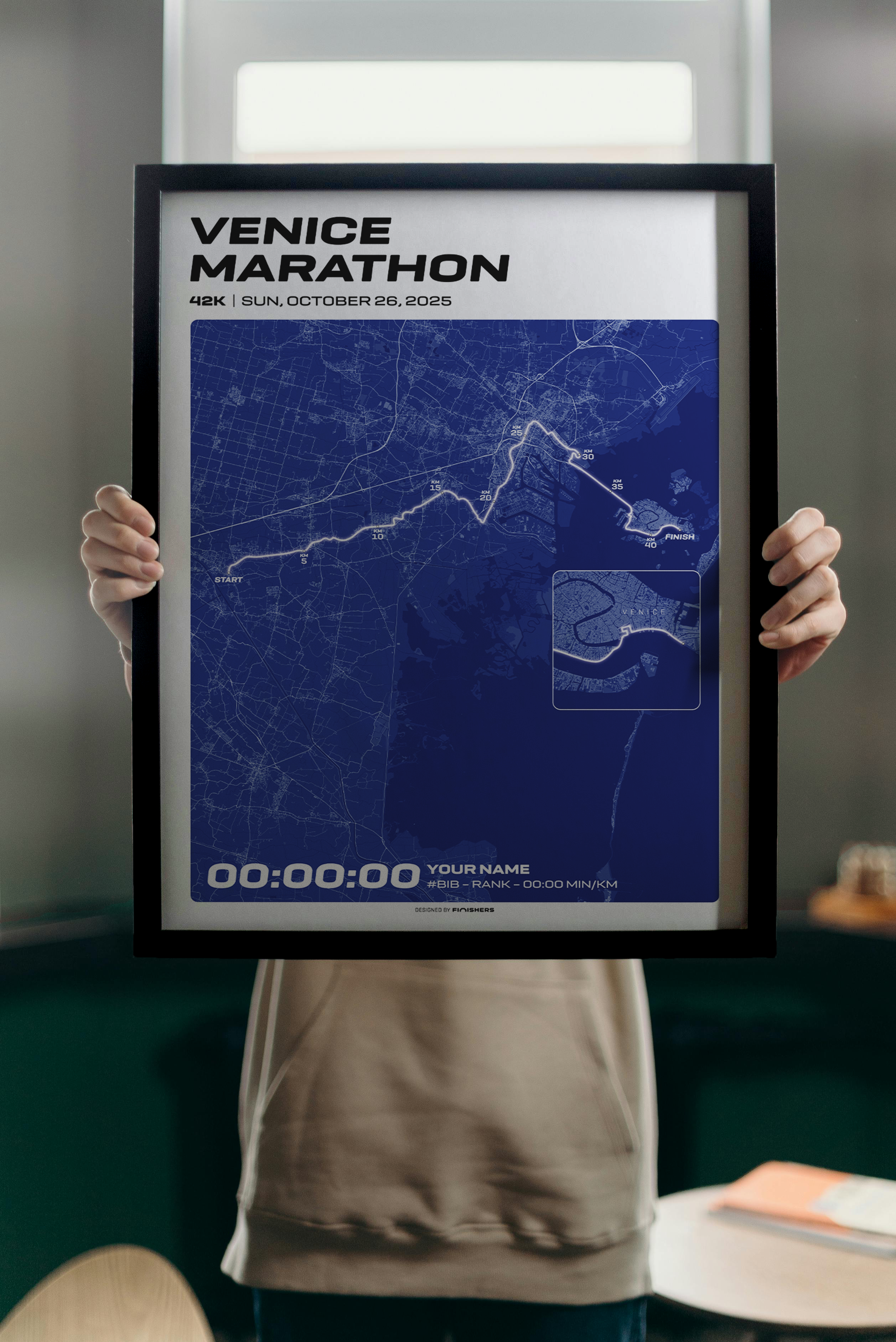 Affiche Personnalisée -  Marathon de Venise 2025