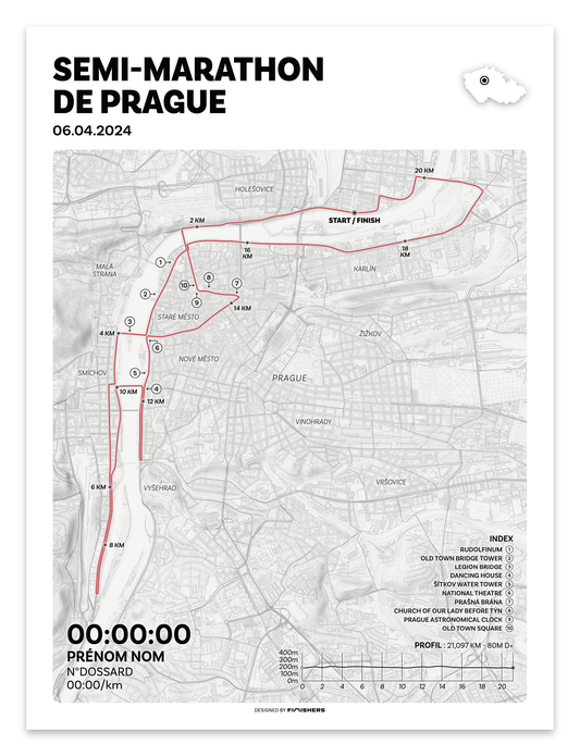 Affiche -  Semi-Marathon de Prague 2024