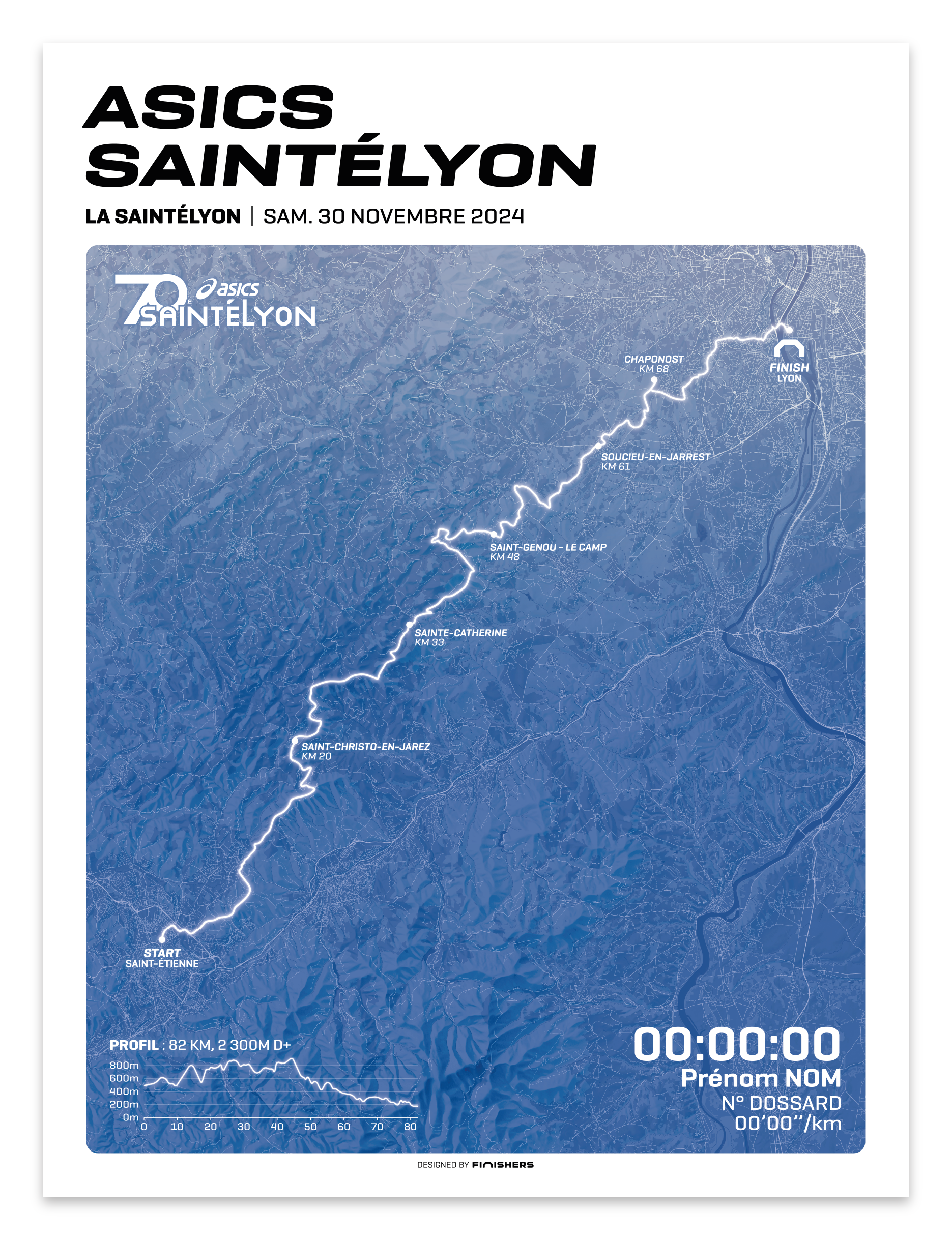 Affiche Officielle - Asics SaintéLyon 2024