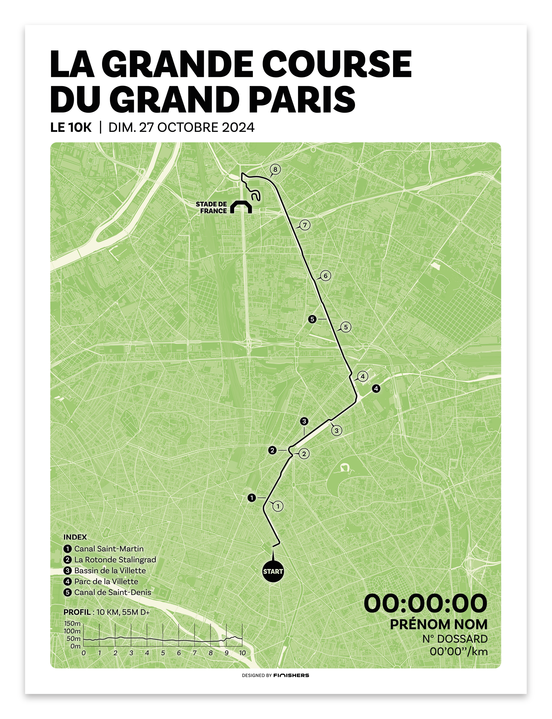 Personalized poster - The Great Race of Grand Paris 2024