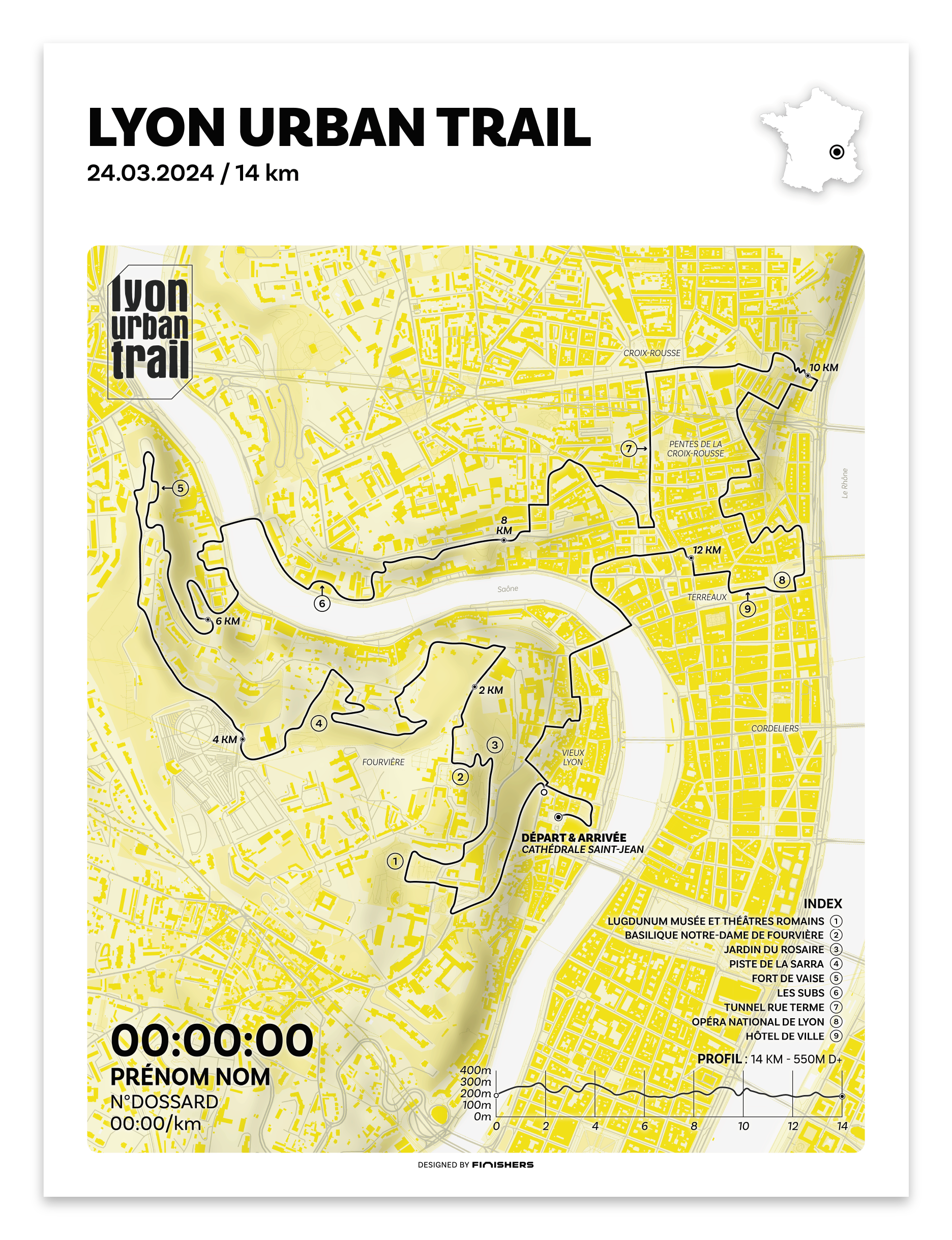 Affiche Officielle - Lyon Urban Trail 2024