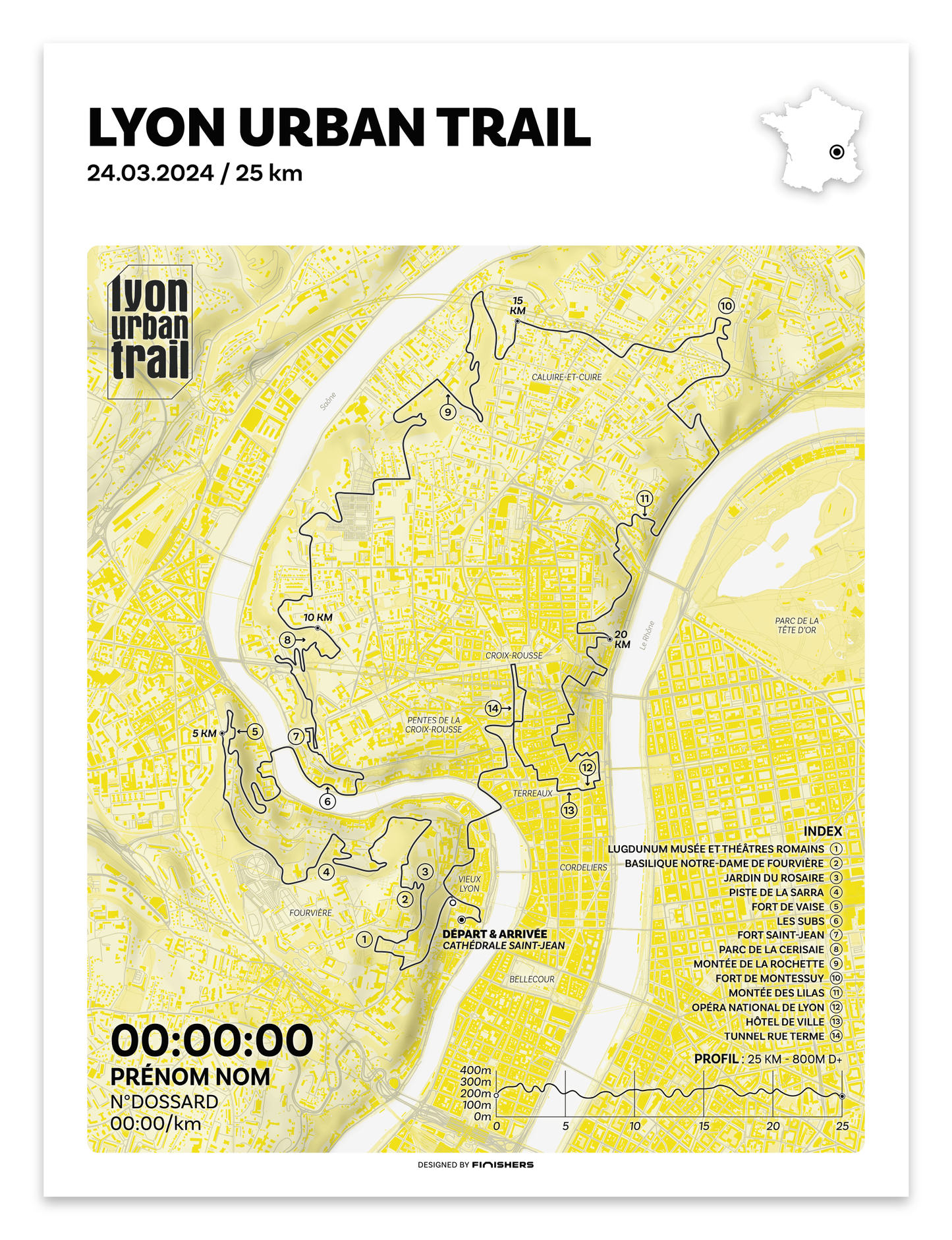 Affiche Officielle - Lyon Urban Trail 2024