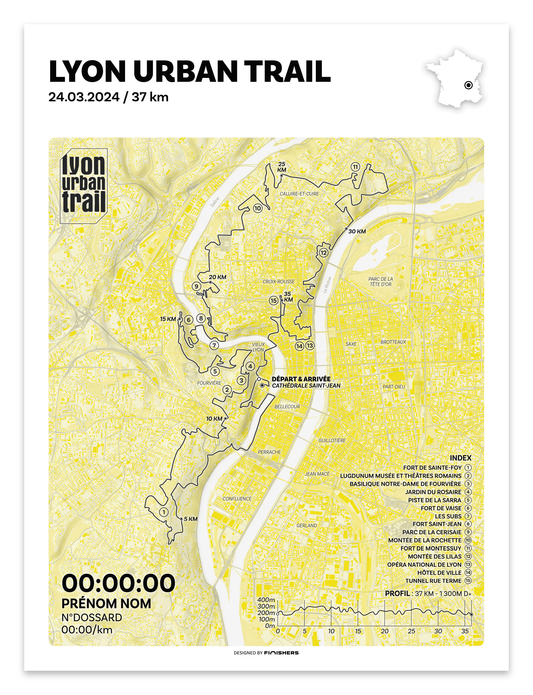 Affiche Officielle - Lyon Urban Trail 2024