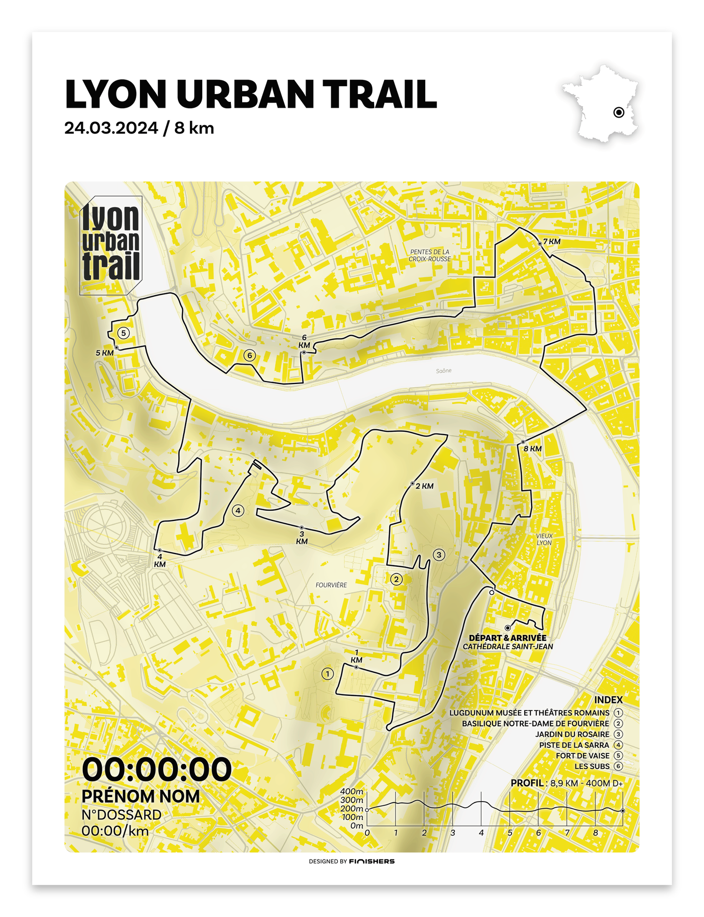 Affiche Officielle - Lyon Urban Trail 2024