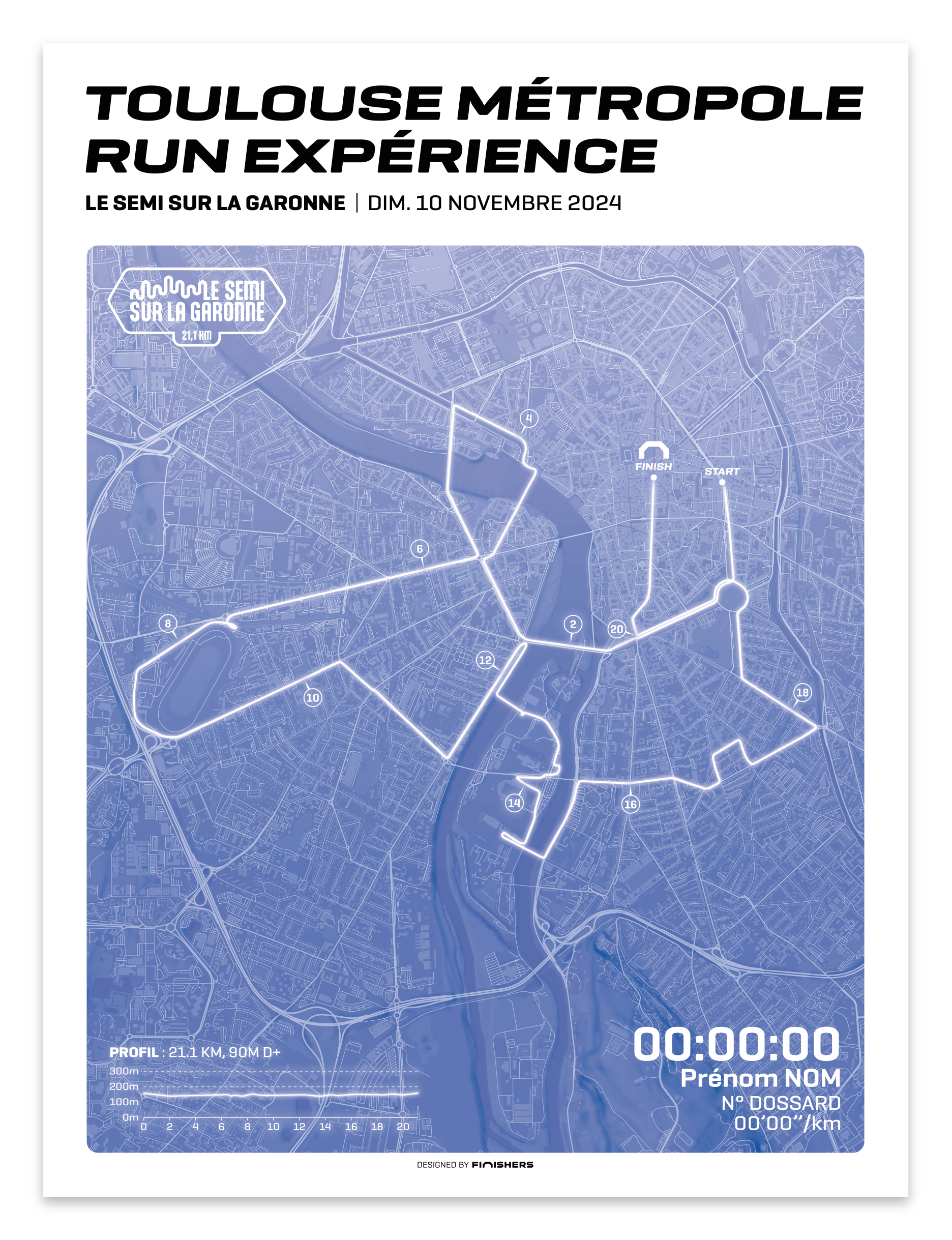 Affiche officielle -  Toulouse Métropole Run Expérience 2024