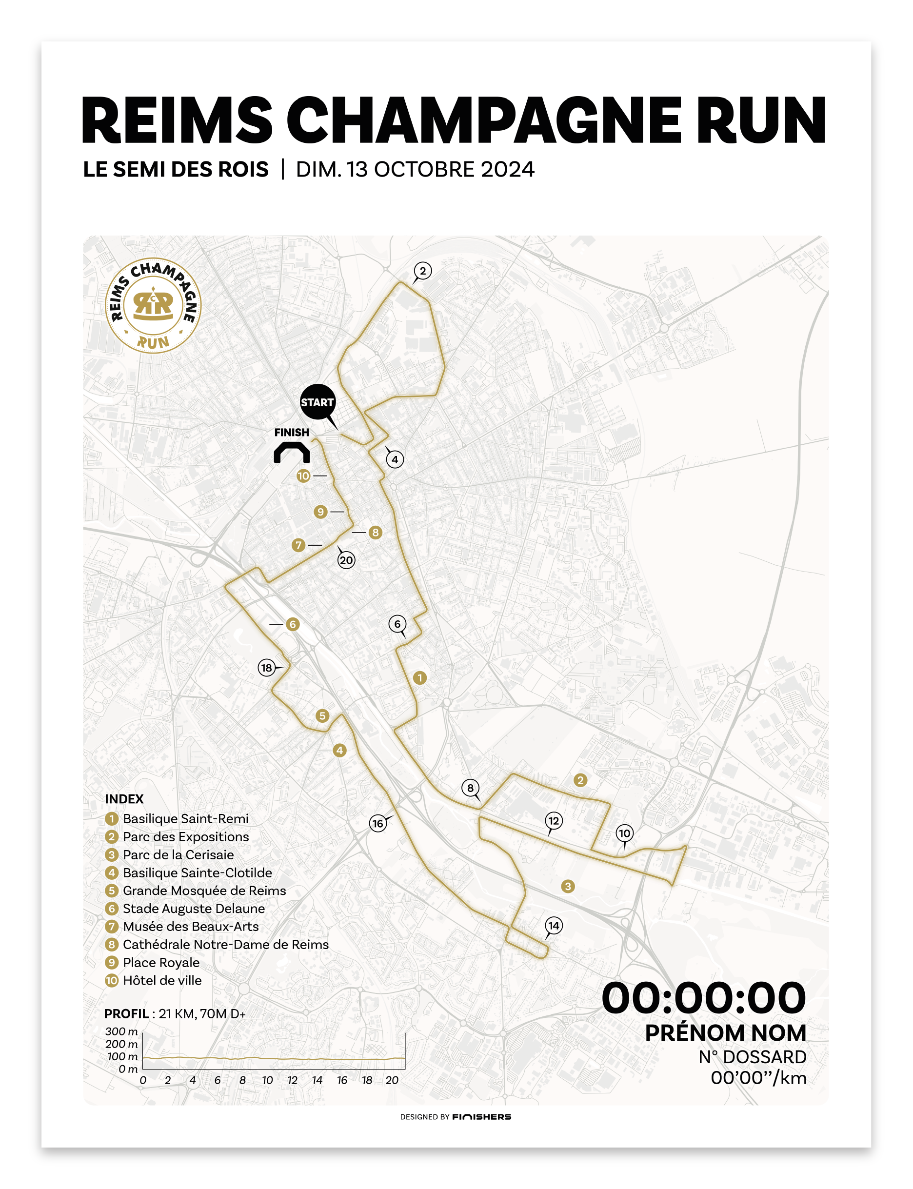 Póster personalizado - Reims Champagne Run 2024