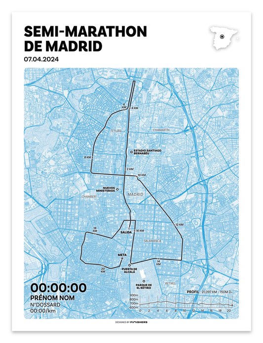 Affiche - Movistar Semi-Marathon de Madrid 2024