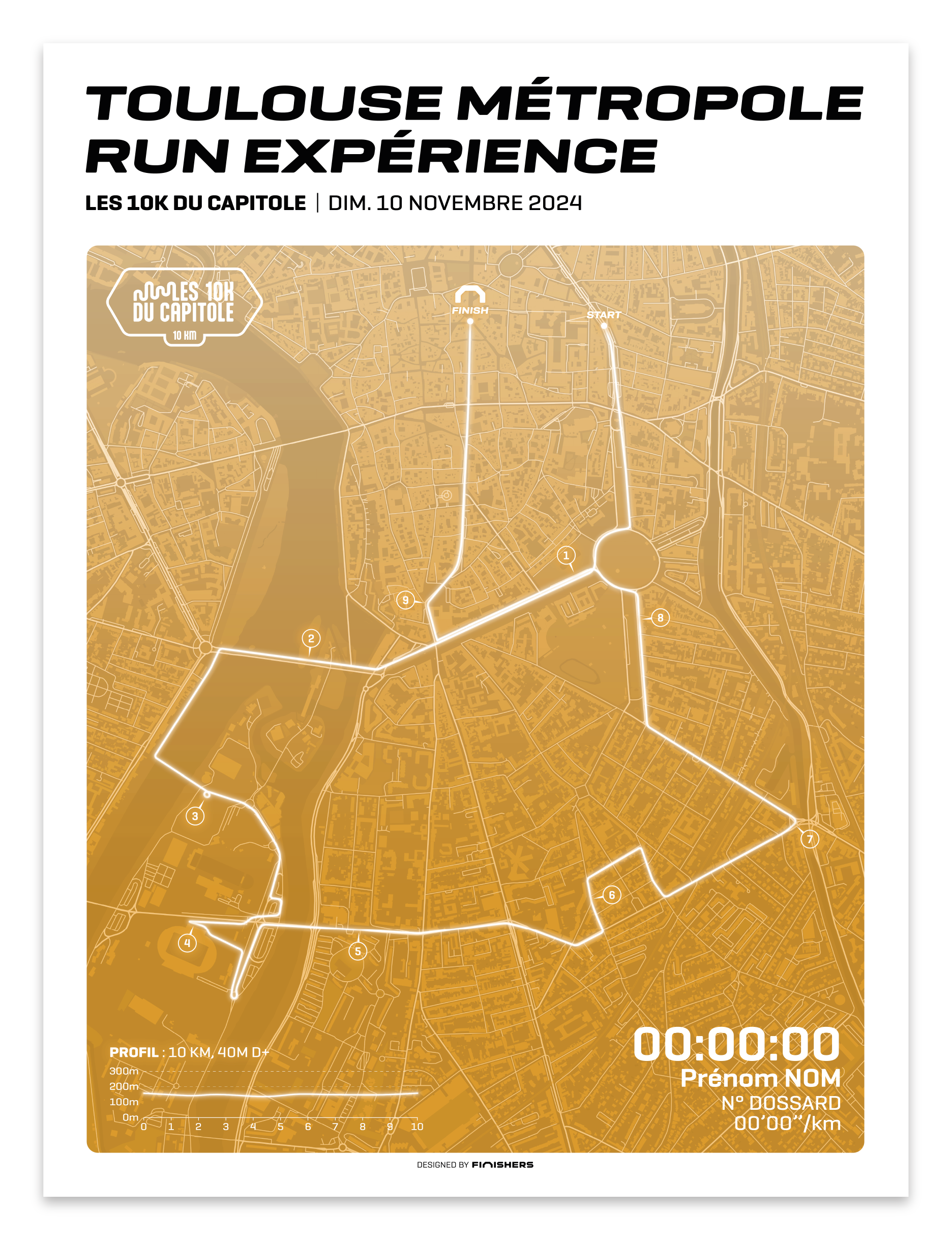 Affiche officielle -  Toulouse Métropole Run Expérience 2024