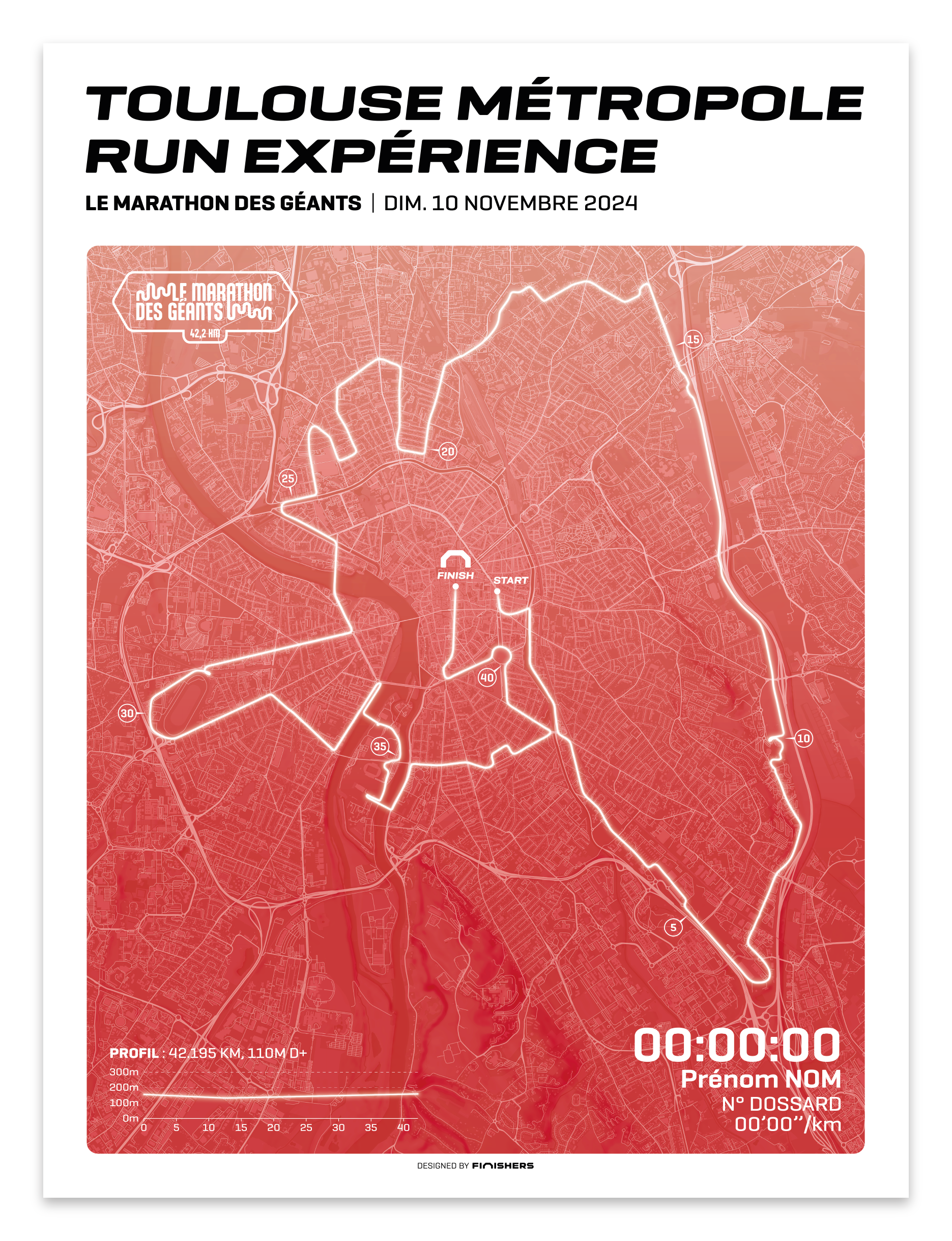 Affiche officielle -  Toulouse Métropole Run Expérience 2024