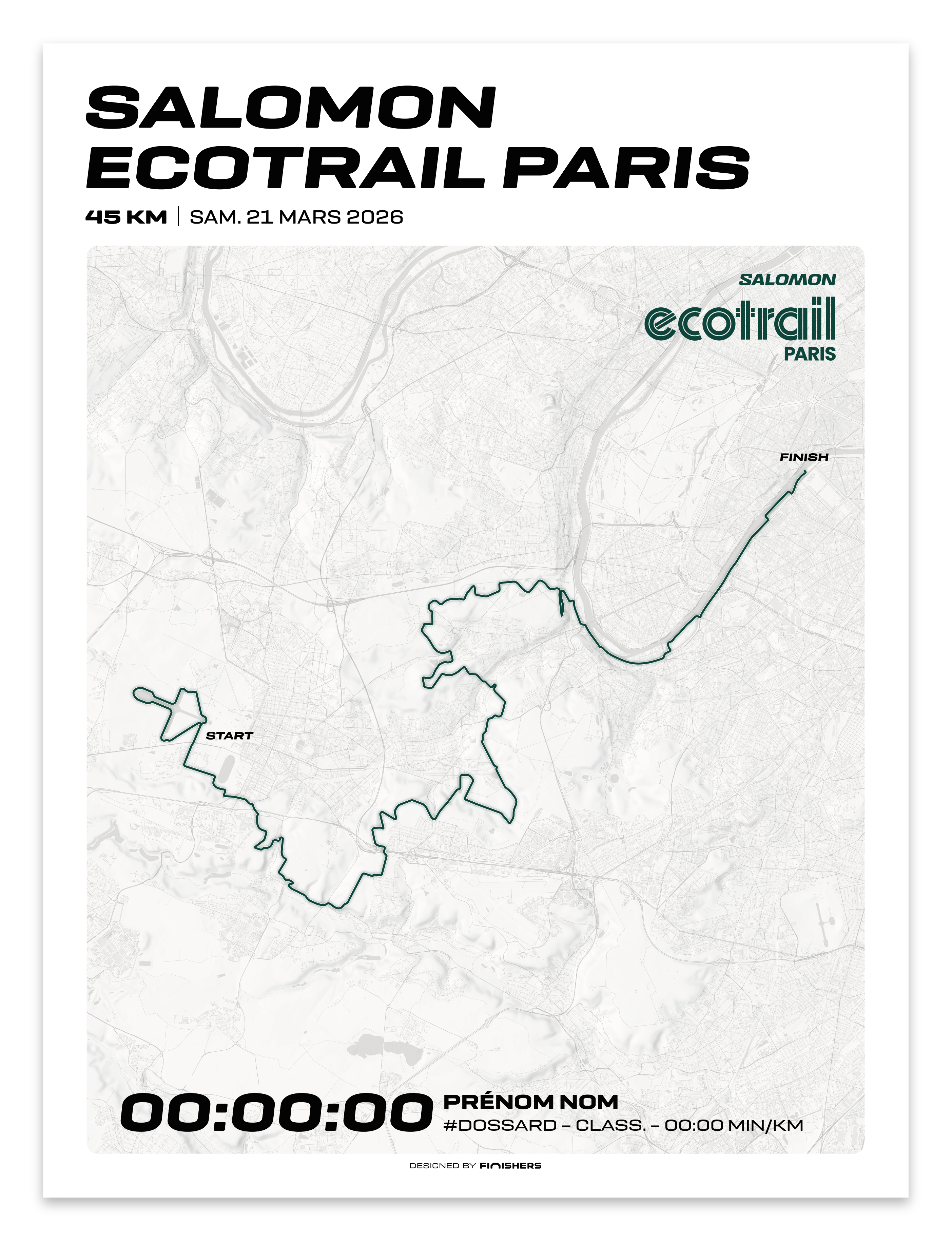 Affiche Officielle - Salomon EcoTrail Paris 2026
