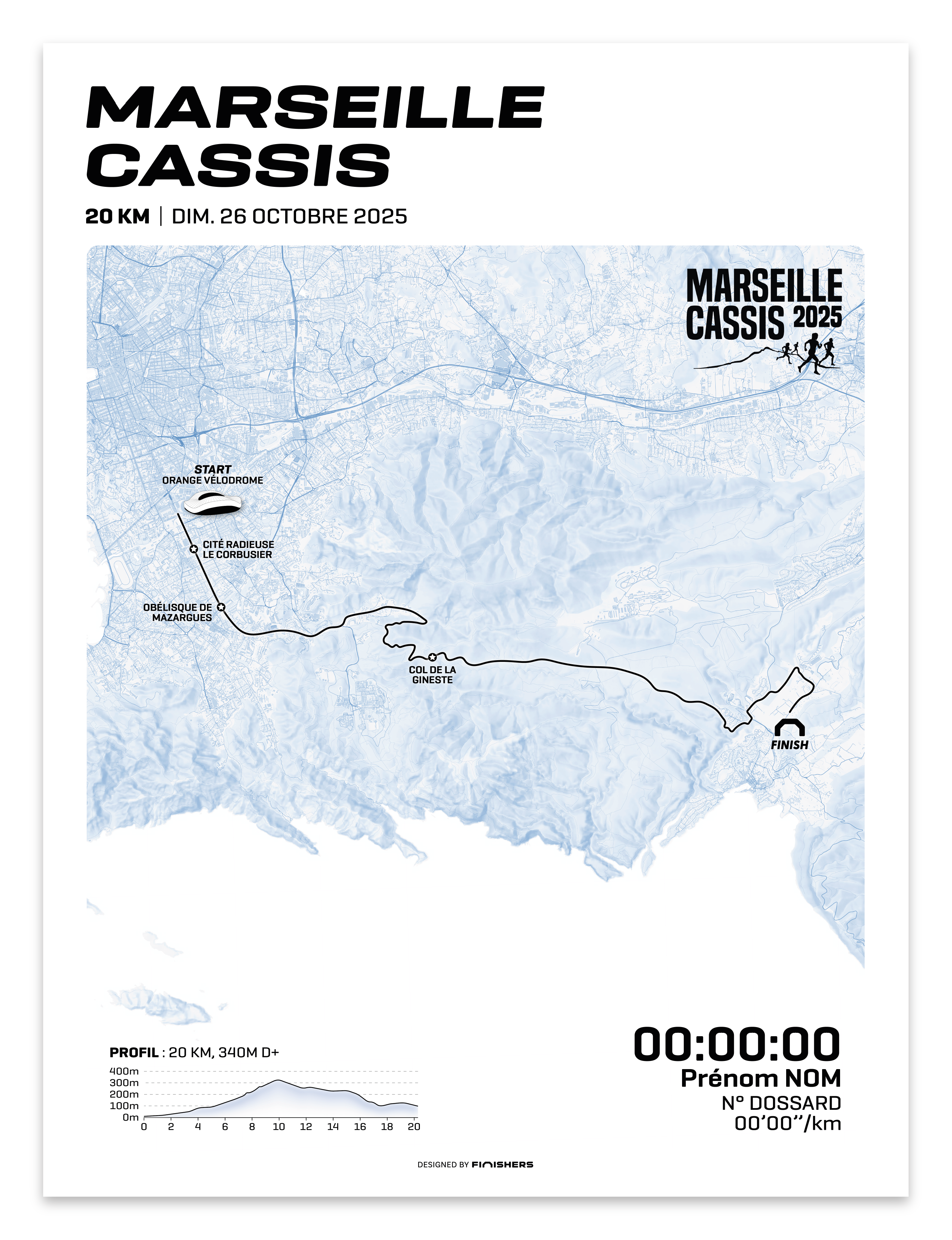 Custom poster - Marseille-Cassis 2024