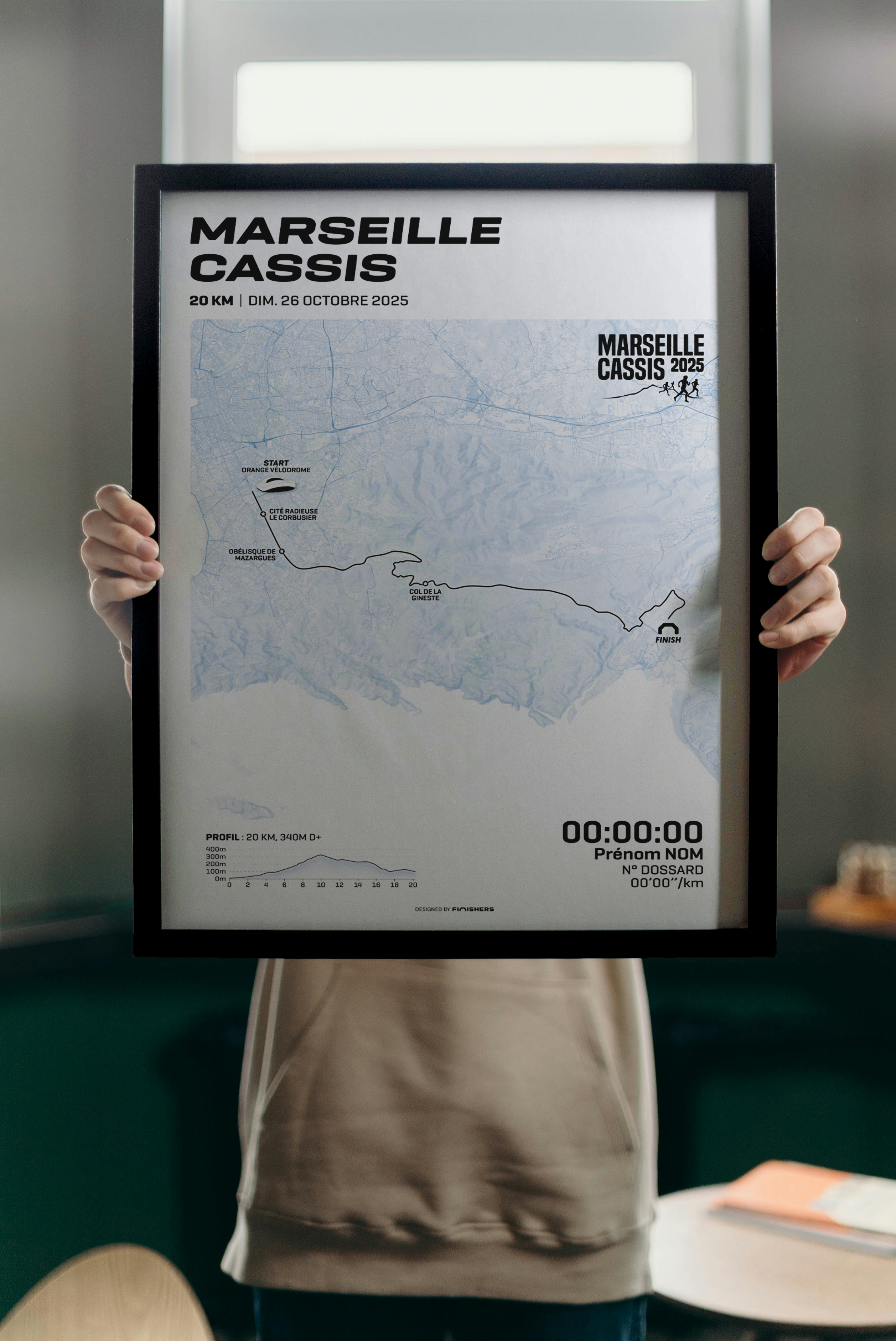 Custom poster - Marseille-Cassis 2024