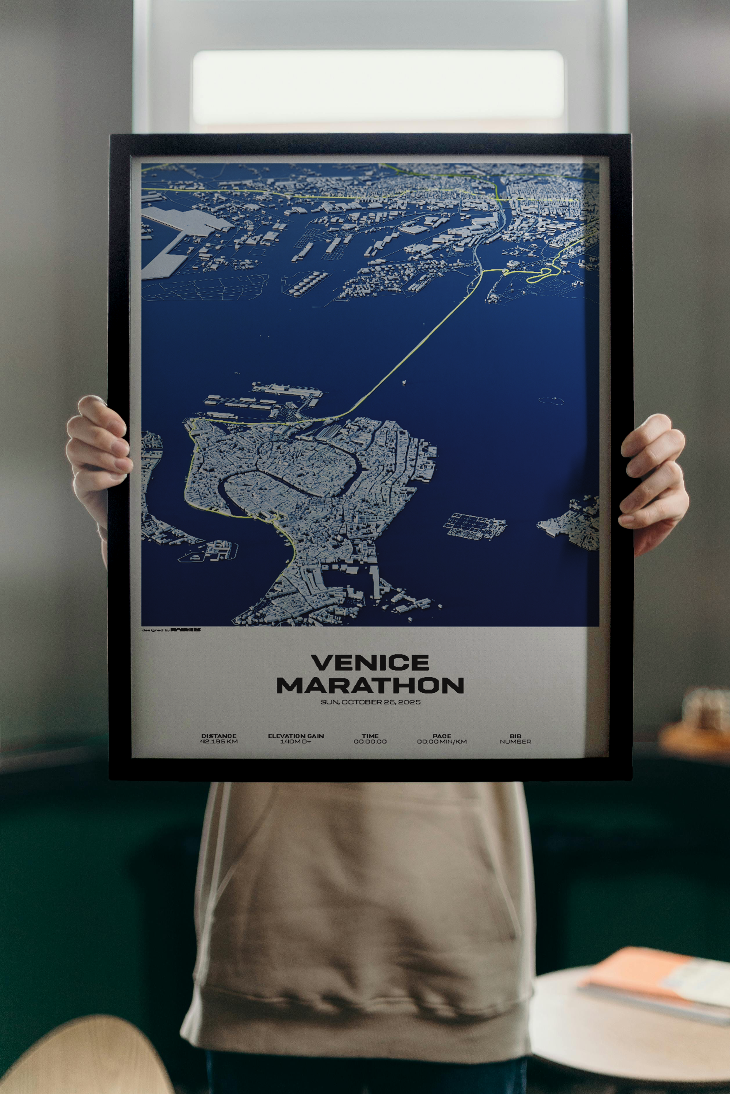 Affiche Personnalisée -  Marathon de Venise 2025
